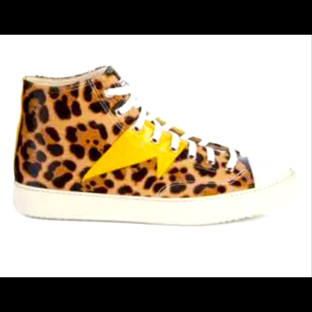 Ovadia and Sons Leopard Calf-Hair Sneaker - Never Worn